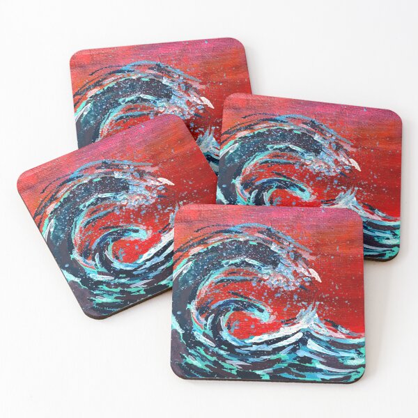 Item preview, Sunset Wavy Wave designed and sold by dontflashtash.