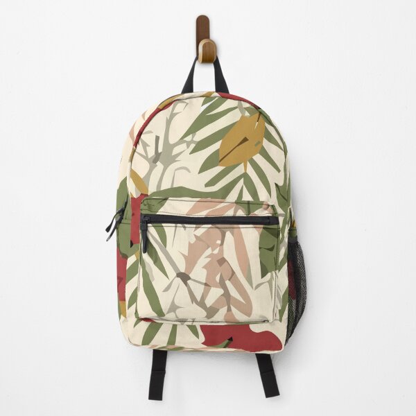 Stylish abstract seamless pattern with tropical leaves Backpack