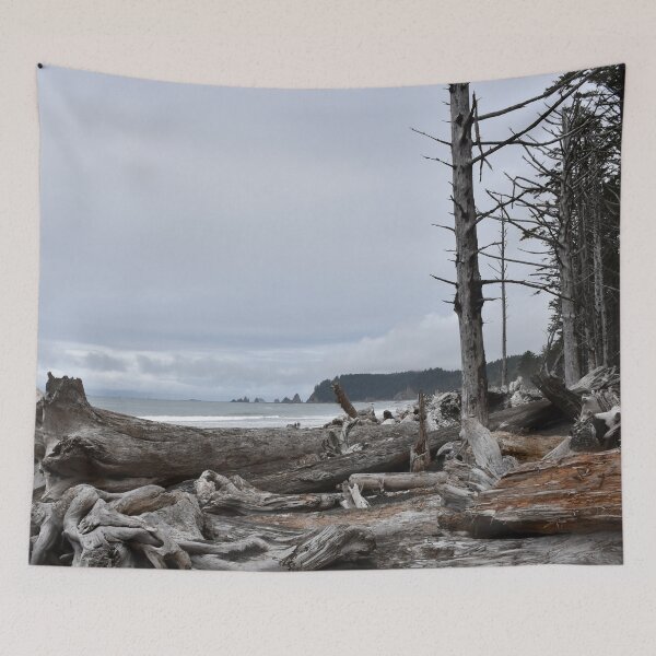 Item preview, Stormy beach with old trees designed and sold by Artlajf.