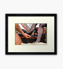 The Goddess's worshipped Shoes Framed Print
