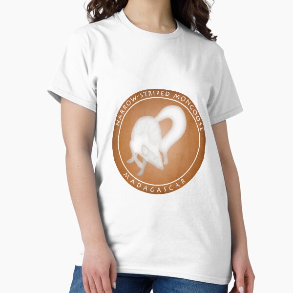 Narrow-striped mongoose Madagascar wildlife Classic T-Shirt