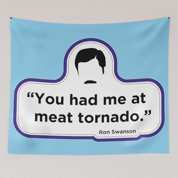 Item preview, Ron Swanson - Meat tornado quote designed and sold by Coops Clothing.