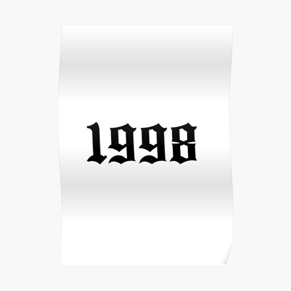 Y2k Font Posters | Redbubble