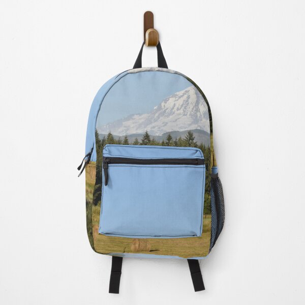 Item preview, Hay bales with mountain in the background designed and sold by Artlajf.