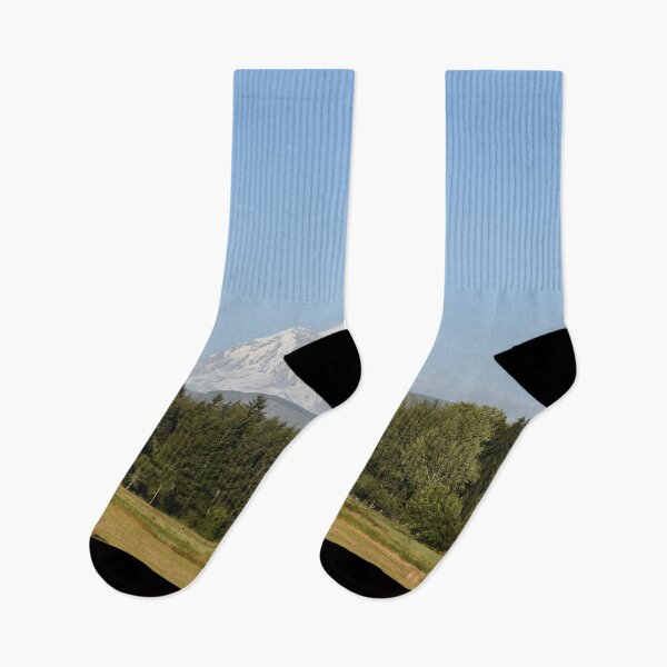 Item preview, Hay bales with mountain in the background designed and sold by Artlajf.
