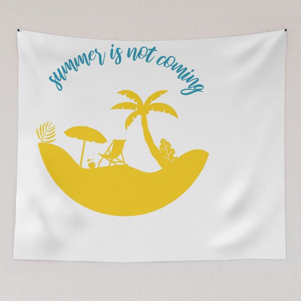 Item preview, Summer is not coming, sea quote summer saying surfboarding, designed and sold by ELmezz.