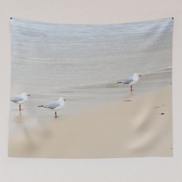 Item preview, Seagulls on a sandy beach designed and sold by Artlajf.