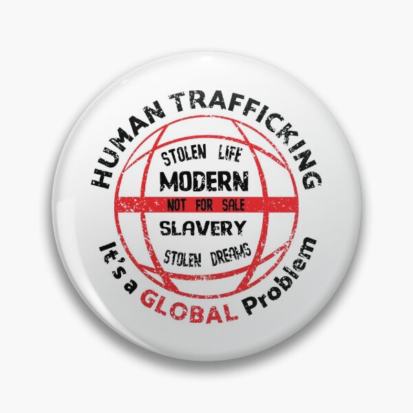 Item preview, Human Trafficking It's a Global Problem Distressed Design designed and sold by Designs By David.