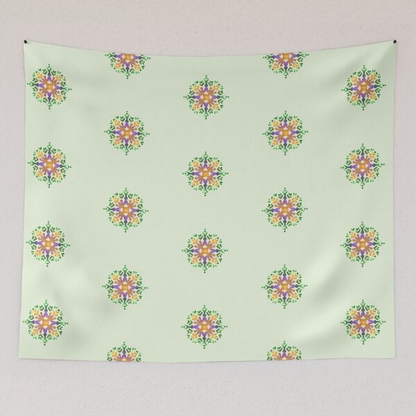 Item preview, Phulkari Motif - Minimal Mandala Design GC-126-05 designed and sold by GraphicCharms.