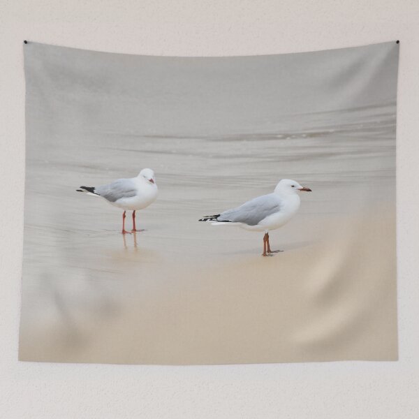 Item preview, Two seagulls on a sandy beach designed and sold by Artlajf.