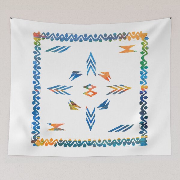 Item preview, Moroccan Colorful pattern -African -Berber Drawings designed and sold by RabiaDesigns.