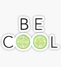 Be Cool As A Cucumber Print Sticker