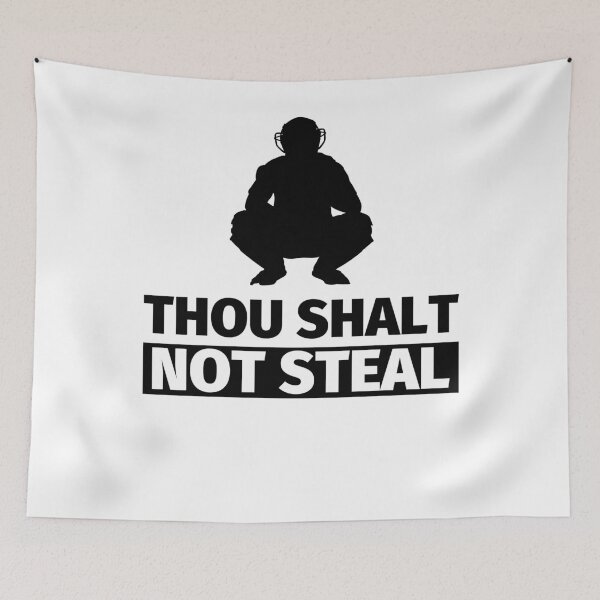 Item preview, Baseball-Catcher - Thou Shalt Not Steal designed and sold by fabianb.