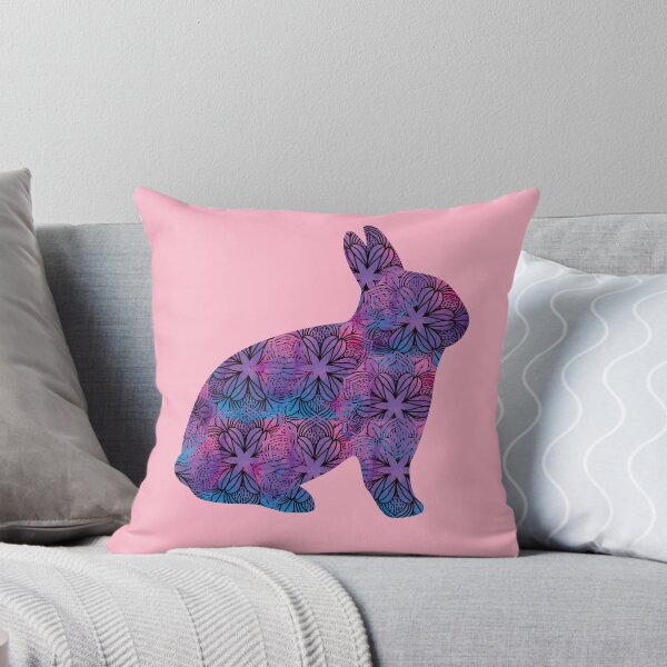 Item preview, Zentangle Rabbit in Purple and Blue designed and sold by Sarah Wainwright.