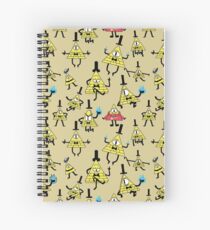 Bill Cipher Pattern Spiral Notebook