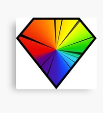 Diamonds - Carbon Emission Spectrum Canvas Print