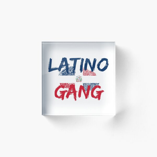Latino Gang Dominican Republic Acrylic Block