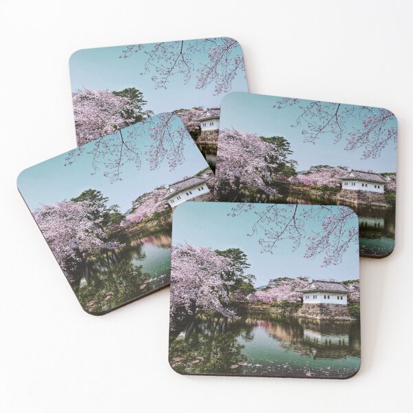 Item preview, Japanese Castle Moat in Spring designed and sold by kansaikate.