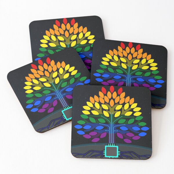 Item preview, Alien Electrical Pride Tree Colours designed and sold by Mosef -e.