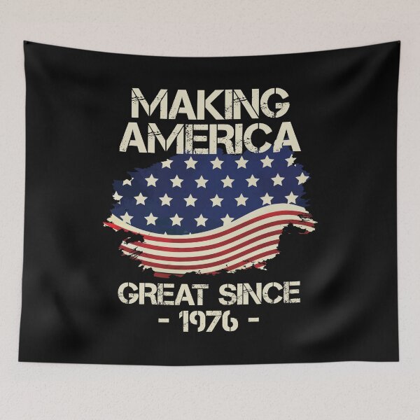Item preview, Making America Great Since 1976 American Flag Birthday Gift designed and sold by Orange Pieces.