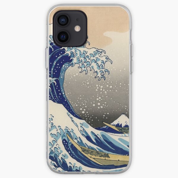 La gran ola de Hokusai en Kanagawa Funda blanda para iPhone