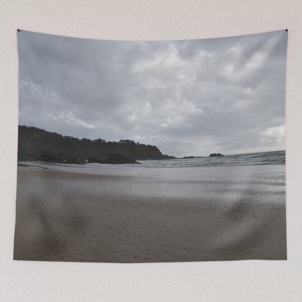 Item preview, Rainy morning on a sandy beach designed and sold by Artlajf.
