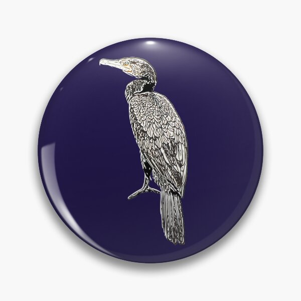 Item preview, White Alternate Print of a Double-crested Cormorant designed and sold by designsasstultd.