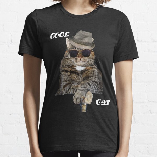 Funny Cat Cool Cat Cute Graphic Design Essential T-Shirt