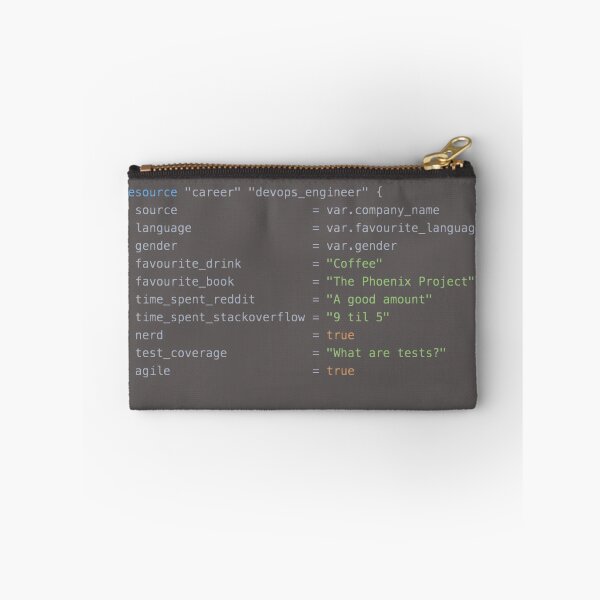Item preview, DevOps Engineer Terraform Funny Code designed and sold by BalfrogClothing.