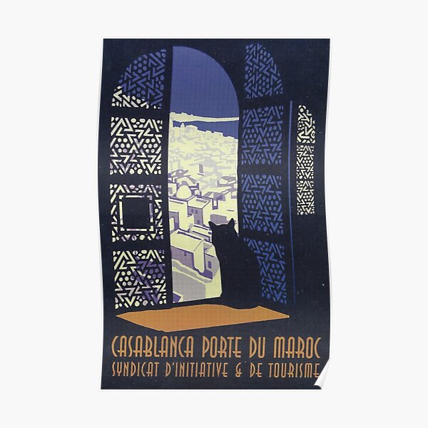 Travel poster for Casablanca! Poster