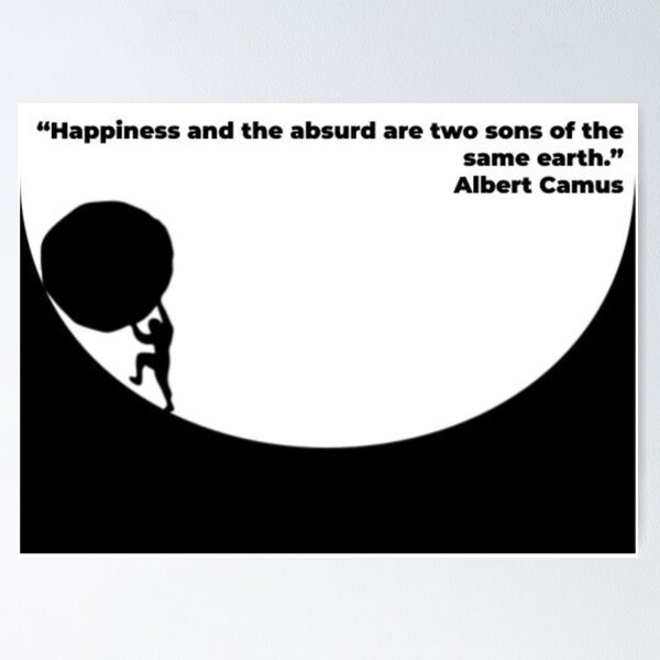 Item preview, Albert Camus- embrace the absurd designed and sold by GiovanniMurtha.