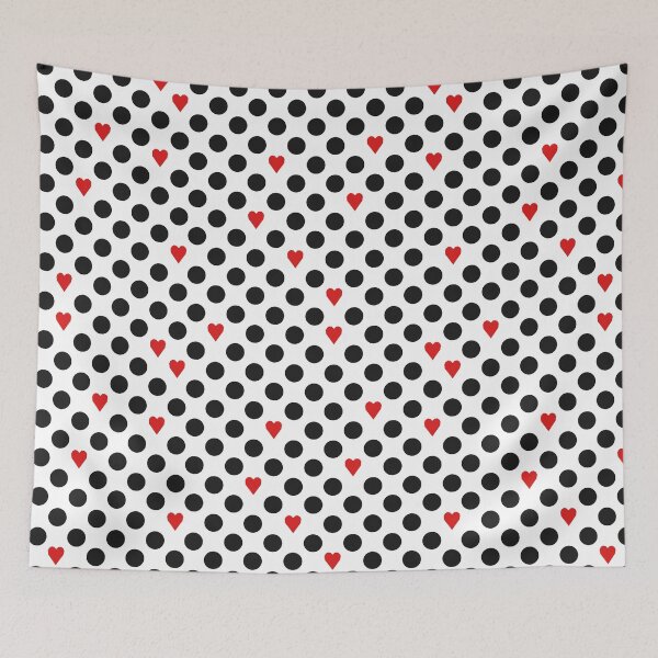 Item preview, Black and Red Hearts designed and sold by nickiki.