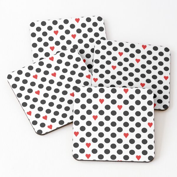 Item preview, Black and Red Hearts designed and sold by nickiki.