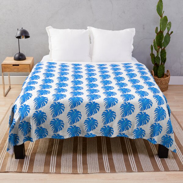 Item preview, Monstera leaf #3 blue designed and sold by shtem.