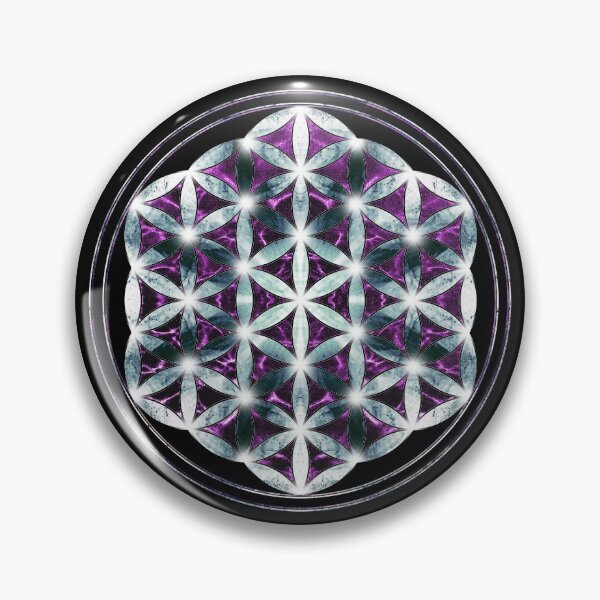 Item preview, flower of life silver purple designed and sold by filippobassano.