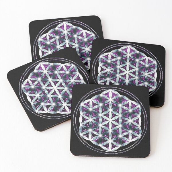 Item preview, flower of life silver purple designed and sold by filippobassano.