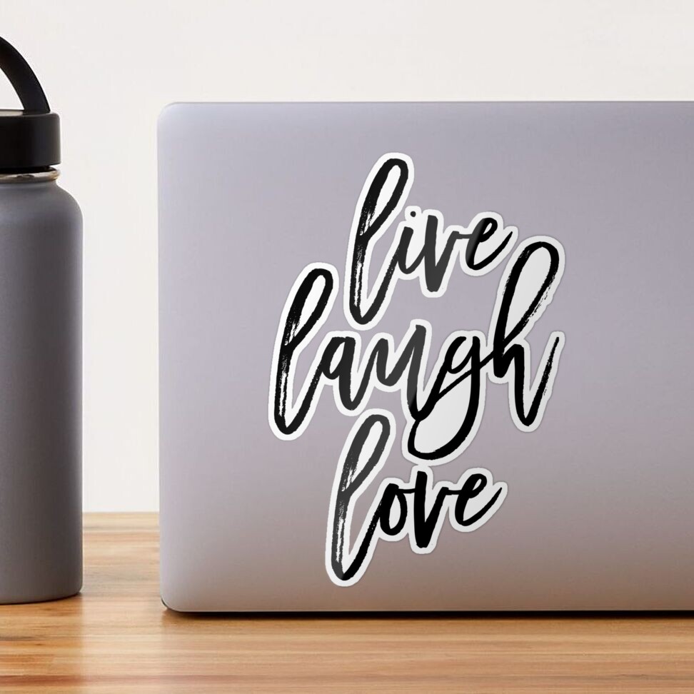 Live Laugh Love First Love Phrase Clear Scrapbooking Craft Stickers