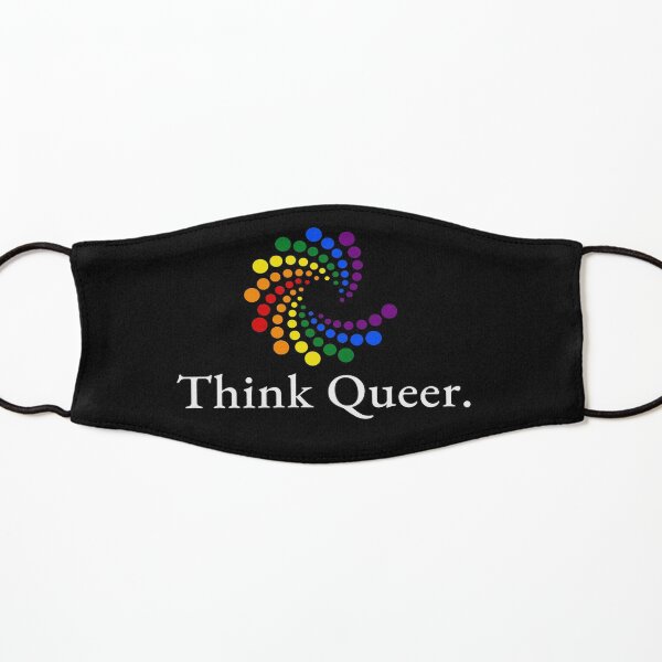 Think Queer Rainbow Logo Kids Mask