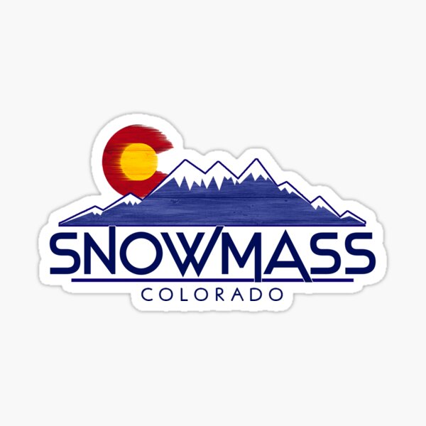Snowmass Colorado wood mountains Sticker
