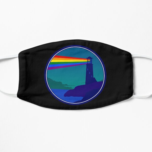 Be a Beacon - Rainbow Beam Flat Mask