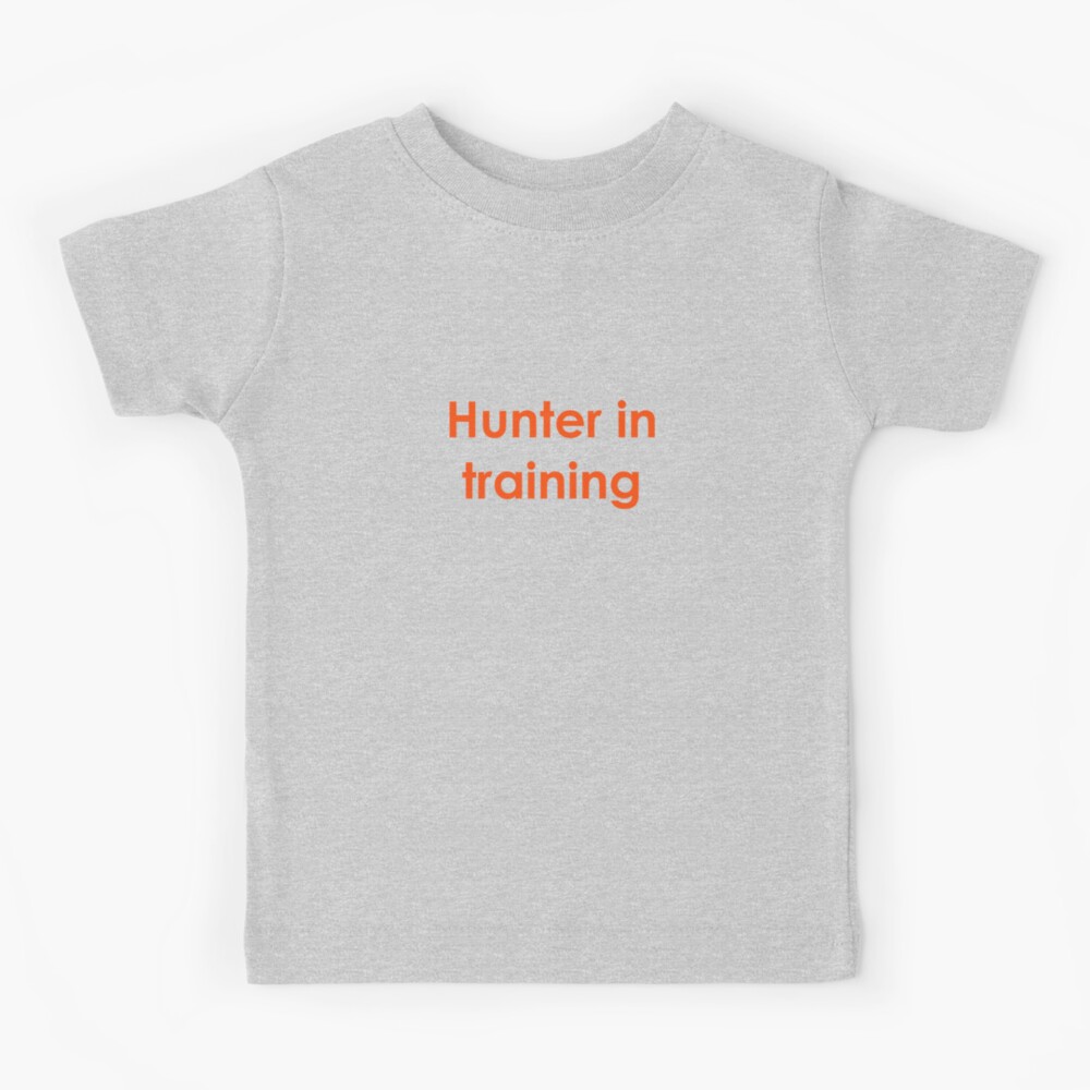 hunter in training shirt