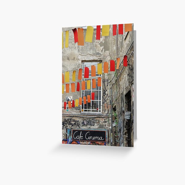 Café Cinema Greeting Card