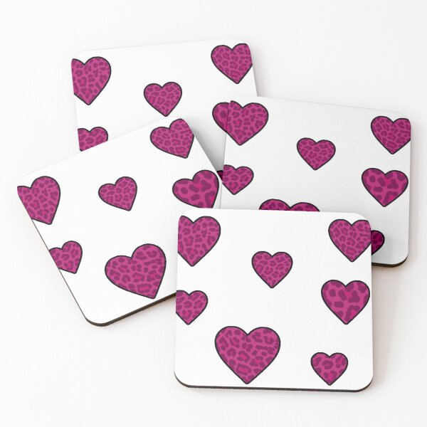 Item preview, pink cheetah hearts designed and sold by aspolaris17.