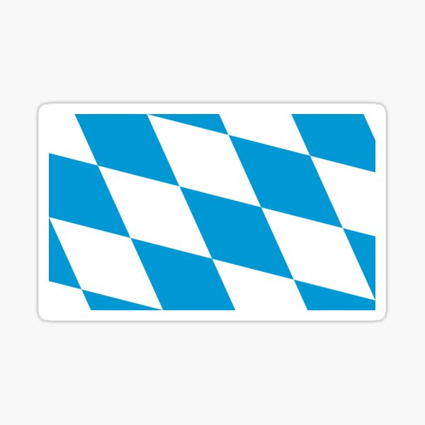 "Flag of Bavaria - Bavarian Flag" Sticker for Sale by ArgosDesigns ...