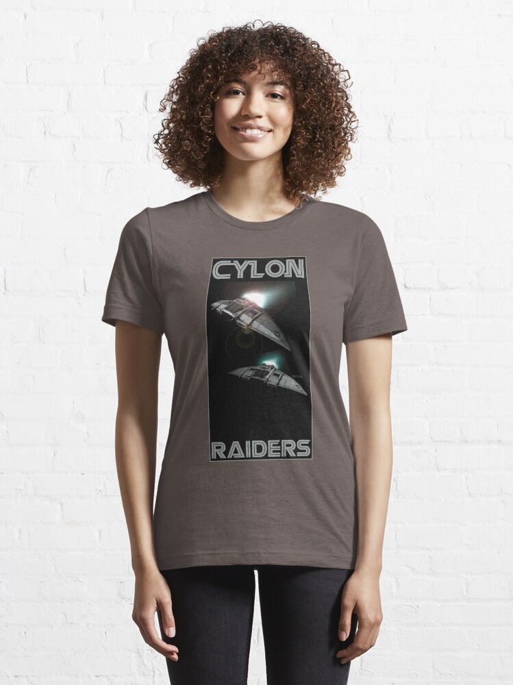 Alternate view of Cylon Raider Space Patrol Essential T-Shirt