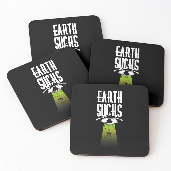 Item preview, Earth Sucks World UFO Day designed and sold by CrystalCrush.