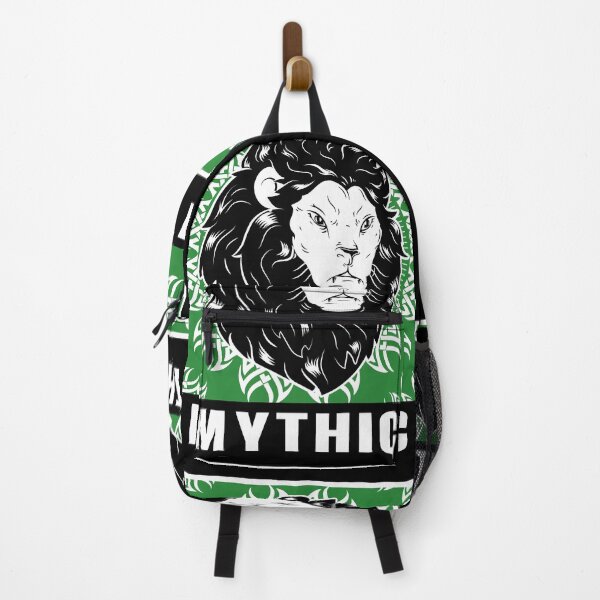 Item preview, Green Aesthetic patterns tribal graphic lion designed and sold by MythicBrand.