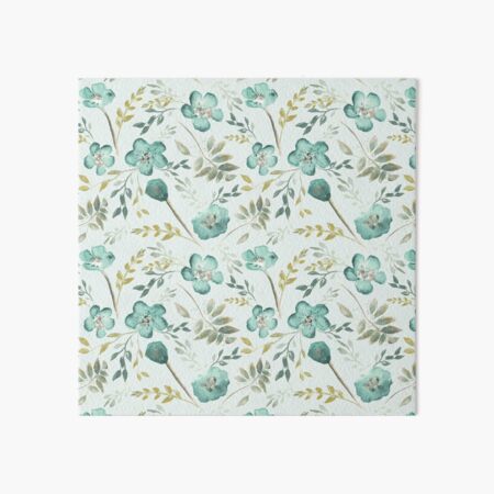 Baby Blue Eyes Watercolor Floral Pattern Art Board Print By Studioposies Redbubble