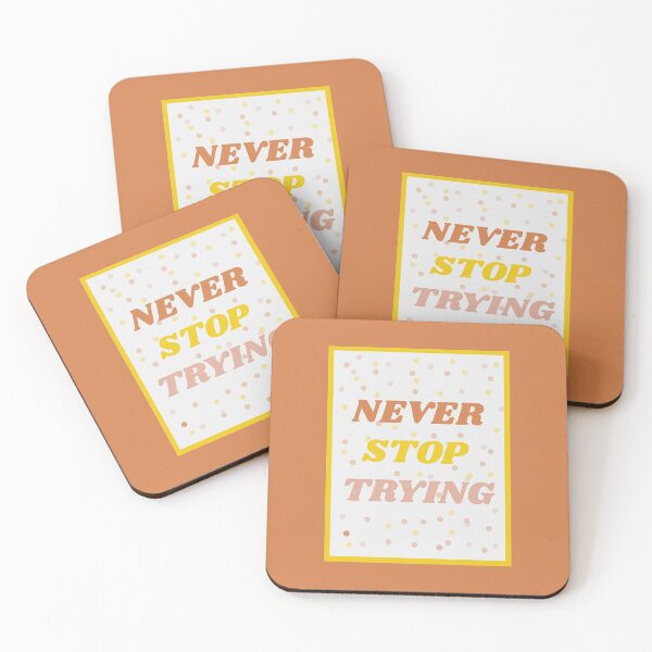 Item preview, Never stop trying retro designed and sold by isobelcough.