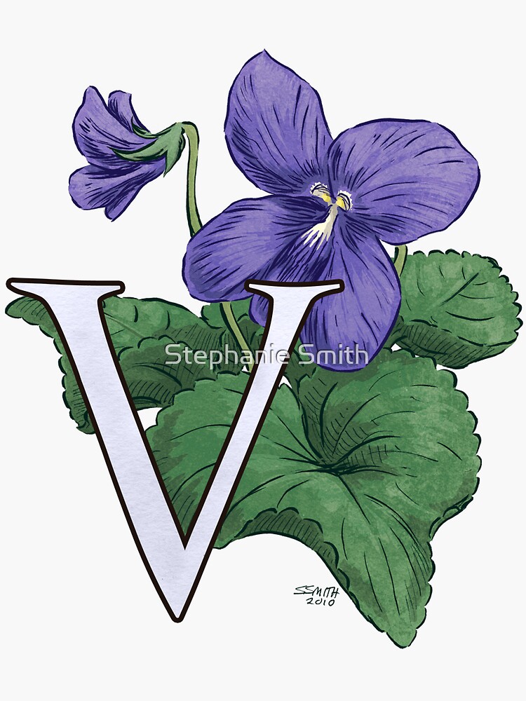 V is for Violet floating by stephsmith